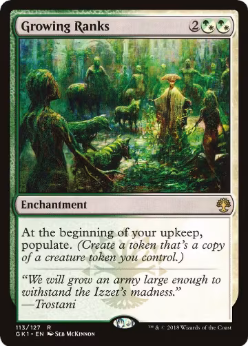 Growing Ranks (113), Guilds of Ravnica: Guild Kits — Magic card price