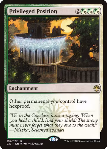 Privileged Position (116), Guilds of Ravnica: Guild Kits — Magic card price