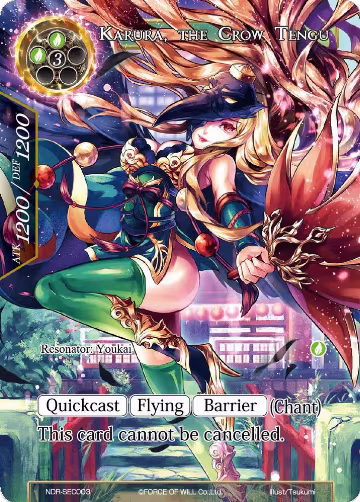 Karura, the Crow Tengu (Secret) (NDR-SEC003), New Dawn Rises — Force of Will card price