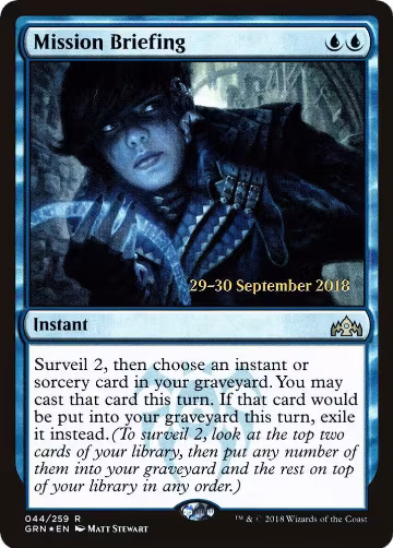Mission Briefing (44), Prerelease Cards — Magic card price