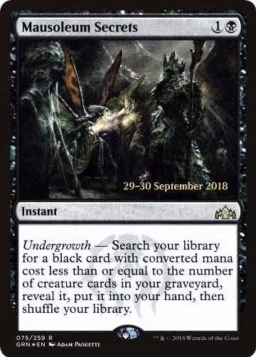 Mausoleum Secrets (75), Prerelease Cards — Magic card price