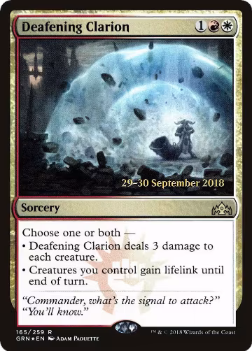 Deafening Clarion (165), Prerelease Cards — Magic card price