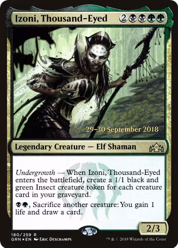 Izoni, Thousand-Eyed (180), Prerelease Cards — Magic card price