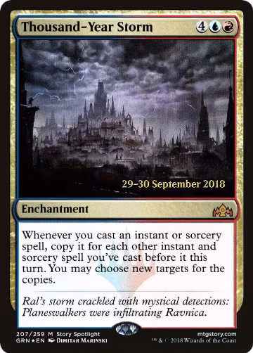Thousand-Year Storm (207), Prerelease Cards — Magic card price