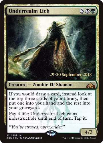 Underrealm Lich (211), Prerelease Cards — Magic card price