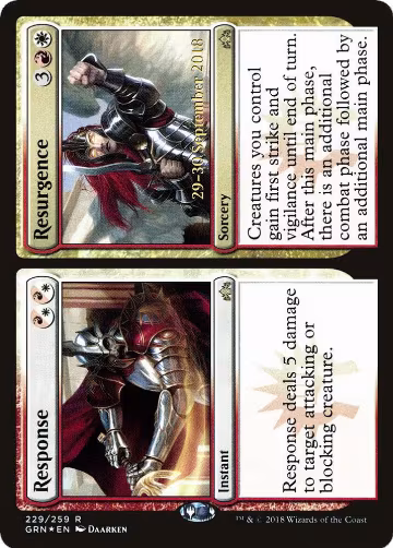Response // Resurgence (229), Prerelease Cards — Magic card price