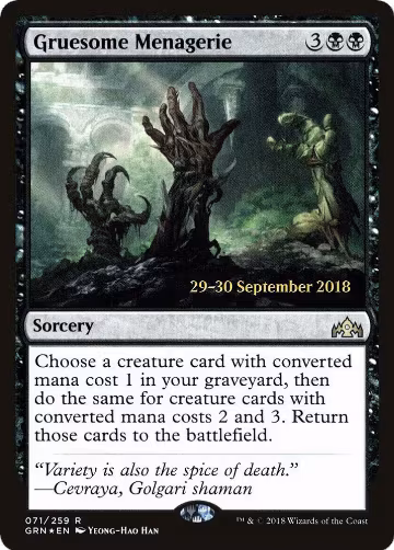 Gruesome Menagerie (71), Prerelease Cards — Magic card price