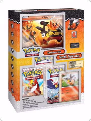 Starter Figure Boxes: Terrific Tepig Box, Emerging Powers — Pokémon sealed product price