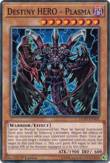 Destiny HERO - Plasma (LEHD-ENA02), Legendary Hero Decks — Yu-Gi-Oh! card price