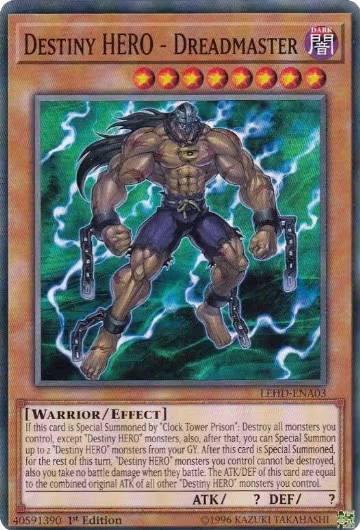 Destiny HERO - Dreadmaster (LEHD-ENA03), Legendary Hero Decks — Yu-Gi-Oh! card price
