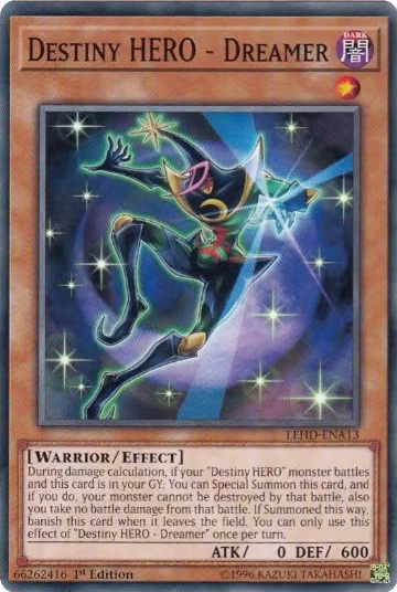 Destiny HERO - Dreamer (LEHD-ENA13), Legendary Hero Decks — Yu-Gi-Oh! card price