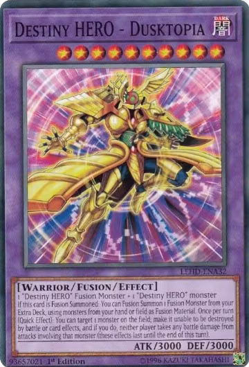 Destiny HERO - Dusktopia (LEHD-ENA32), Legendary Hero Decks — Yu-Gi-Oh! card price