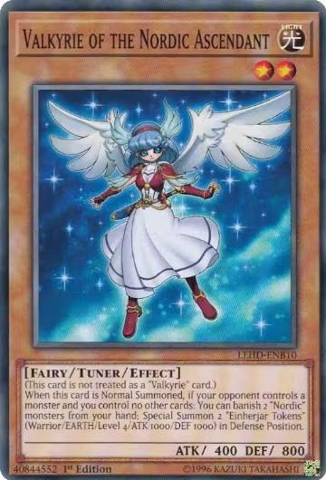 Valkyrie of the Nordic Ascendant (LEHD-ENB10), Legendary Hero Decks — Yu-Gi-Oh! card price