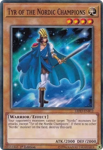 Tyr of the Nordic Champions (LEHD-ENB12), Legendary Hero Decks — Yu-Gi-Oh! card price
