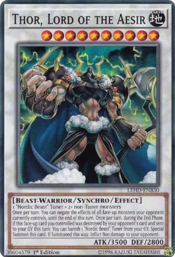 Thor, Lord of the Aesir (LEHD-ENB30), Legendary Hero Decks — Yu-Gi-Oh! card price