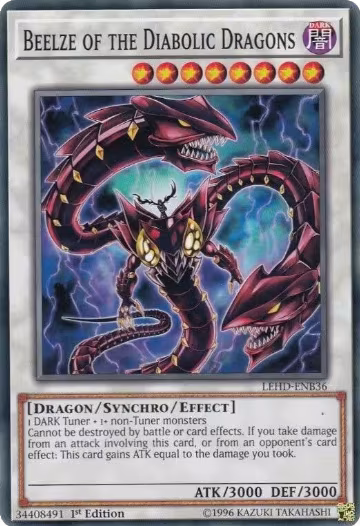 Beelze of the Diabolic Dragons (LEHD-ENB36), Legendary Hero Decks — Yu-Gi-Oh! card price