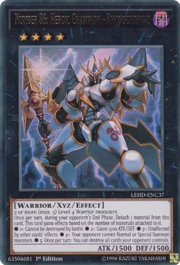 Number 86: Heroic Champion - Rhongomyniad (LEHD-ENC37), Legendary Hero Decks — Yu-Gi-Oh! card price