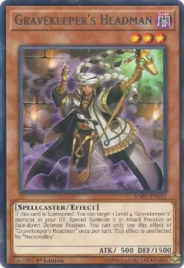Gravekeeper's Headman (SOFU-EN012), Soul Fusion — Yu-Gi-Oh! card price