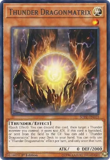 Thunder Dragonmatrix (SOFU-EN018), Soul Fusion — Yu-Gi-Oh! card price