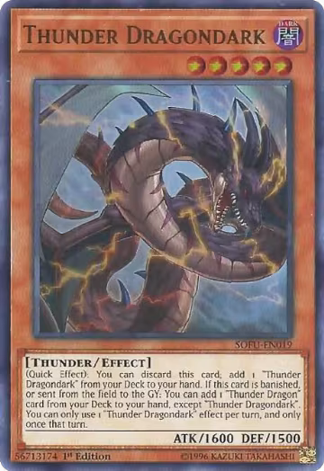 Thunder Dragondark (SOFU-EN019), Soul Fusion — Yu-Gi-Oh! card price