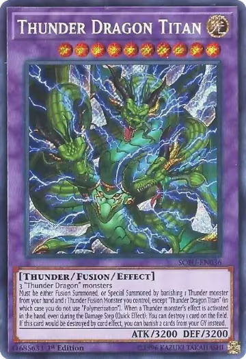 Thunder Dragon Titan (SOFU-EN036) — card price