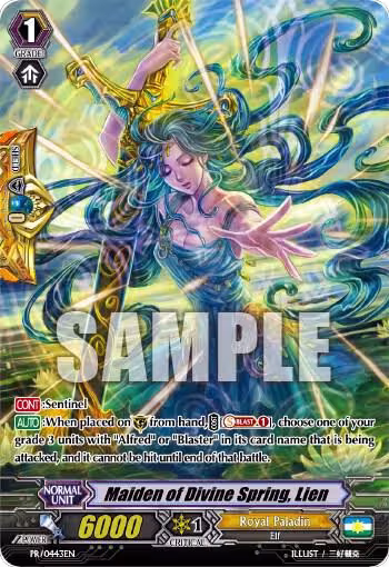 Maiden of Divine Spring, Lien (PR/0443EN), Promo Cards — Vanguard card price