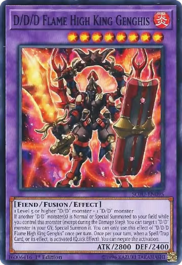 D/D/D Flame High King Genghis (SOFU-EN095), Soul Fusion — Yu-Gi-Oh! card price