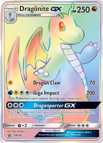 Dragonite GX - SM156 (SM156), SM Promos — Pokémon card price