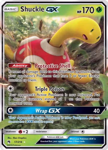 Shuckle GX (17/214), SM - Lost Thunder — Pokémon card price