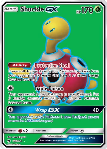 Shuckle GX (Full Art) (195/214), SM - Lost Thunder — Pokémon card price