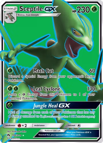 Sceptile GX (Full Art) (196/214), SM - Lost Thunder — Pokémon card price