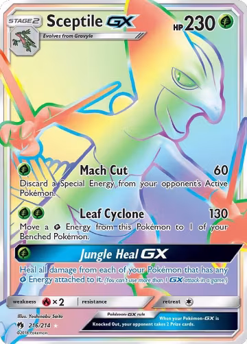 Sceptile GX (Secret) (216/214), SM - Lost Thunder — Pokémon card price