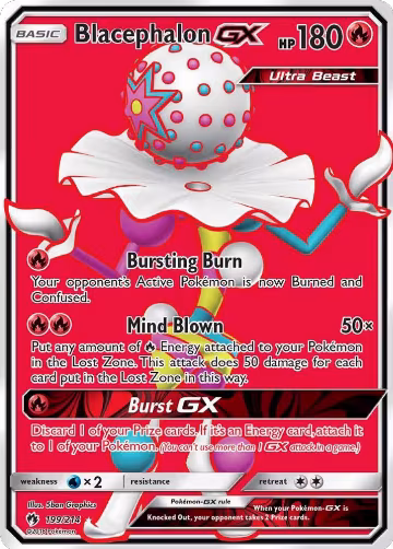 Blacephalon GX (Full Art) (199/214), SM - Lost Thunder — Pokémon card price