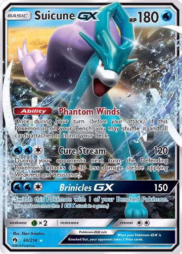 Suicune GX (60/214), SM - Lost Thunder — Pokémon card price