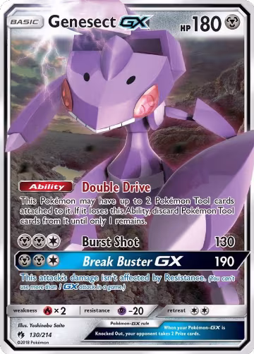 Genesect GX (130/214), SM - Lost Thunder — Pokémon card price