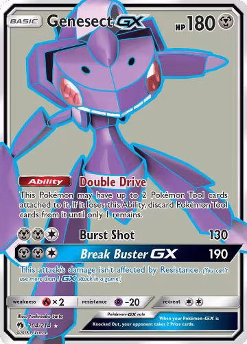 Genesect GX (Full Art) (204/214), SM - Lost Thunder — Pokémon card price