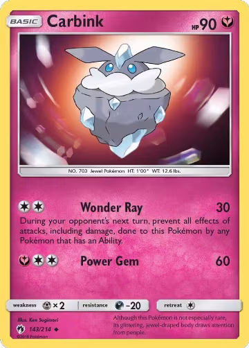 Carbink (143) (143/214), SM - Lost Thunder — Pokémon card price