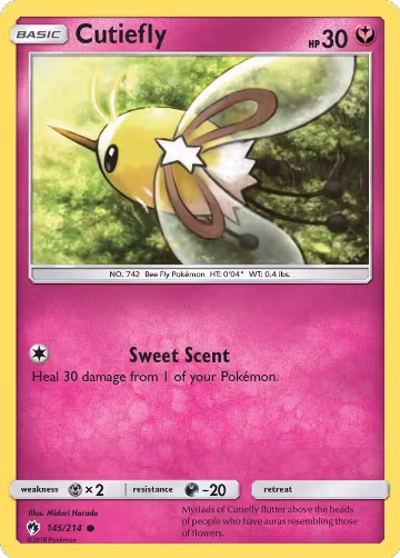 Cutiefly (145/214), SM - Lost Thunder — Pokémon card price