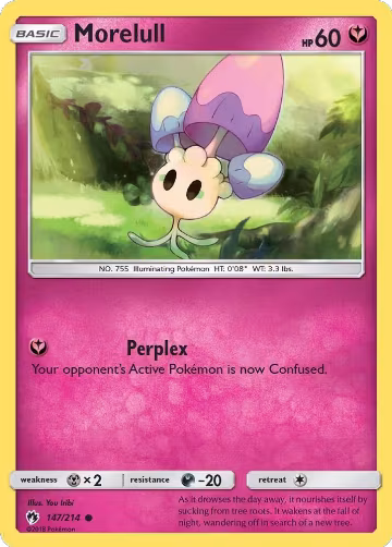 Morelull (147/214), SM - Lost Thunder — Pokémon card price