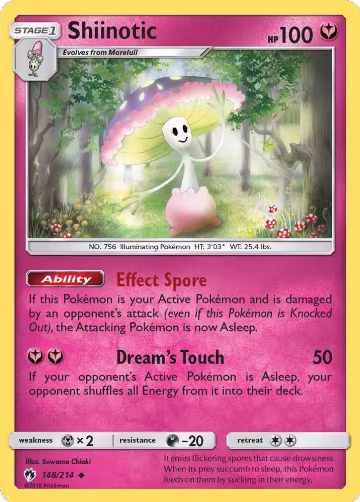 Shiinotic (148/214), SM - Lost Thunder — Pokémon card price