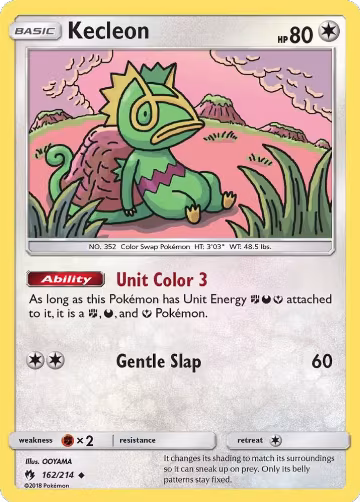Kecleon (162) (162/214), SM - Lost Thunder — Pokémon card price
