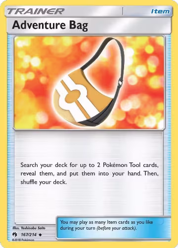 Adventure Bag (167/214), SM - Lost Thunder — Pokémon card price