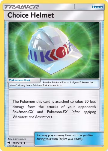 Choice Helmet (169/214), SM - Lost Thunder — Pokémon card price