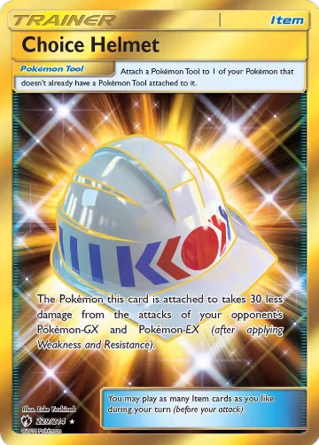 Choice Helmet (Secret) (229/214), SM - Lost Thunder — Pokémon card price