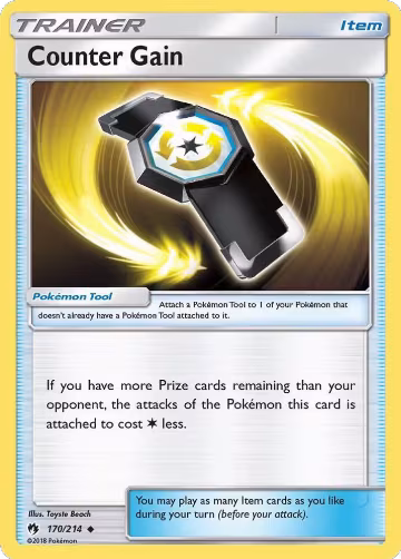 Counter Gain (170/214), SM - Lost Thunder — Pokémon card price