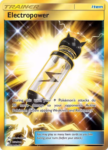 Electropower (Secret) (232/214), SM - Lost Thunder — Pokémon card price