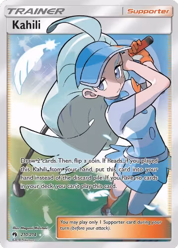Kahili (Full Art) (210/214), SM - Lost Thunder — Pokémon card price