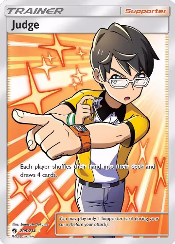 Judge (Full Art) (209/214), SM - Lost Thunder — Pokémon card price