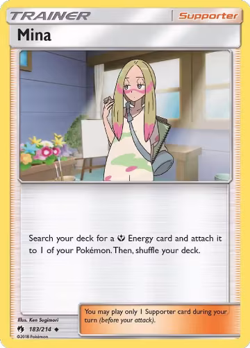Mina (183/214), SM - Lost Thunder — Pokémon card price