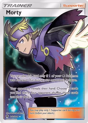 Morty (Full Art) (212/214), SM - Lost Thunder — Pokémon card price